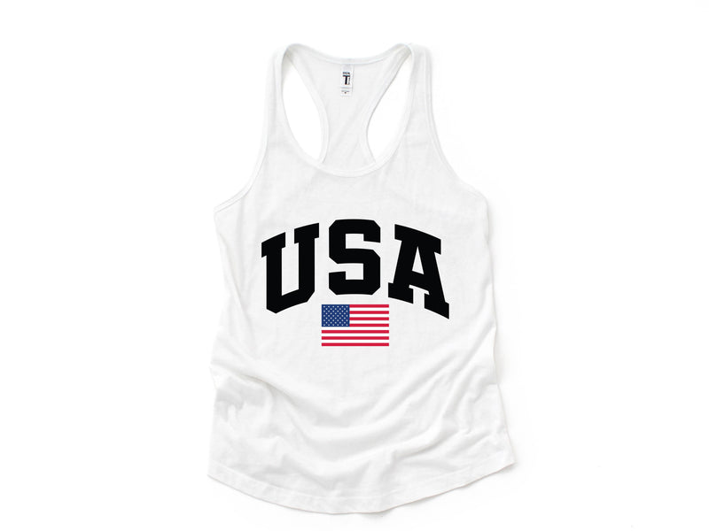 USA Flag Tank Top, USA Tank, Patriotic Tank Top, American Flag Apparel, America Tank Top, USA Flag, Independence Day Gifts