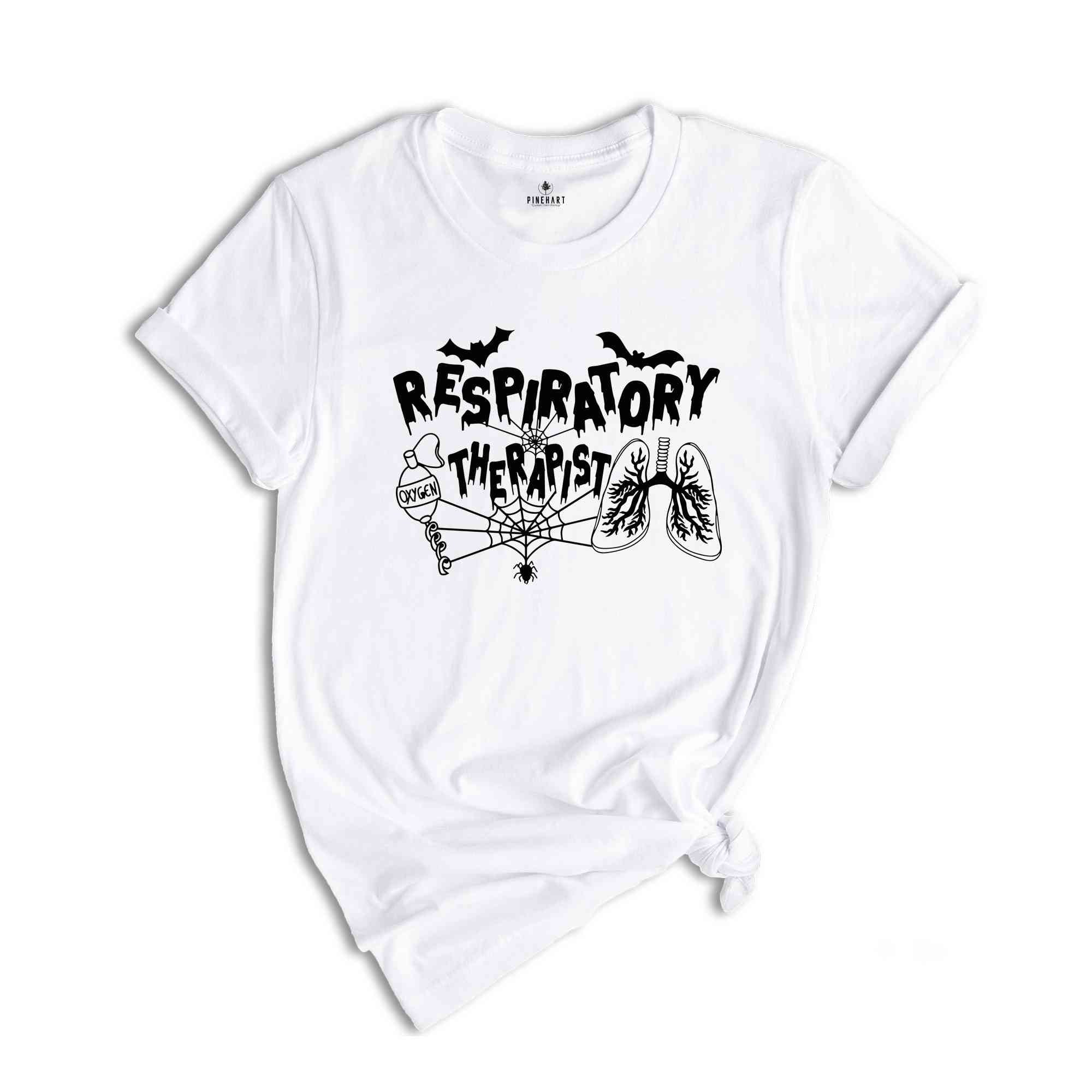 Halloween Respiratory Therapist Shirt, Therapist Crew Shirt, Halloween Tee, Respiratory Therapist Gift, Halloween Party Tee, RT Shirt