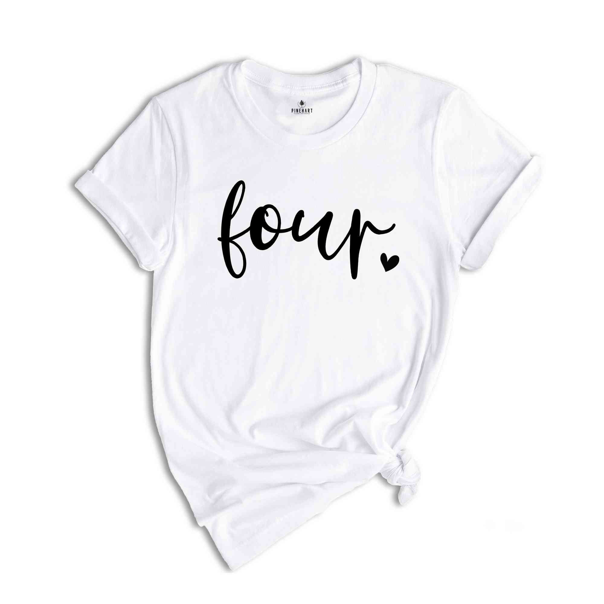 Four Birthday Shirt Girl, 4 Year Old Birthday Gift, Four Birthday Gift, Birthday Party Shirt, Four Year Old Birthday Shirt, Bday Tie Dye