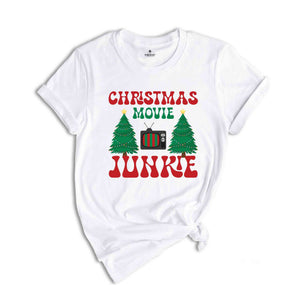 Christmas Movie Junkie Shirt, Retro Christmas Shirt, Christmas Shirt, Holiday Shirt, Vintage Christmas Shirt