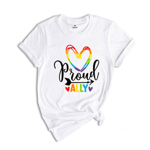 Proud Ally Shirt, Pride Shirt, LGBT Pride Shirt, Support LGBTQ Tee, Ally Shirt, Shirt for Gay, Lesbian Shirt, LGBT Shirt