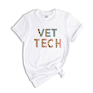 Vet Tech Leopard Shirt, Leopard Shirt, Veterinarian Gift, Vet Tech Gift, Vet Tech Cheetah Shirt, Veterinarian Shirt,