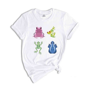 Colourful Frog Shirt, Frog Shirt, Womens Shirt, Cute Frog Shirt, Aesthetic Frog Shirt, Funny Frog Shirt