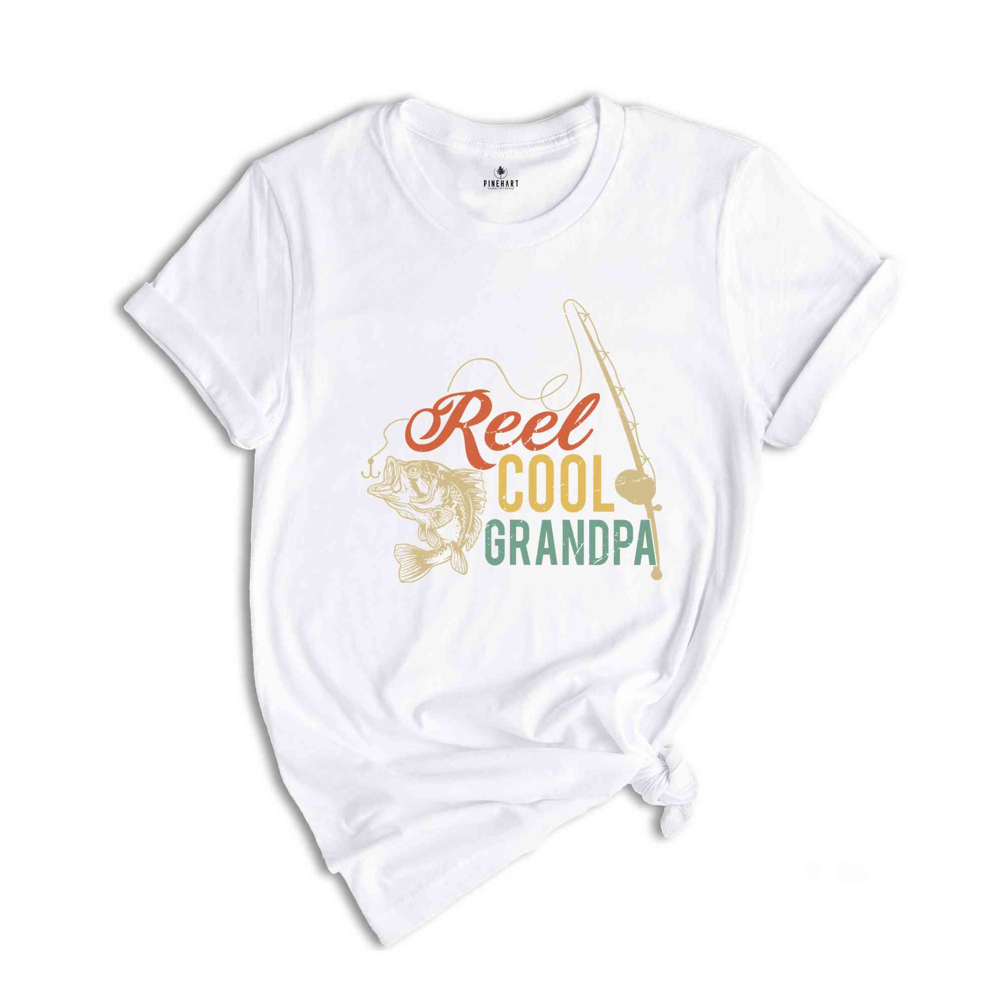 Reel Cool Grandpa Shirt, Grandpa Fishing T-Shirt, Grandpa Gifts, Fisherman Shirt, Grandpa Fishing Gift, Father's Day Shirts