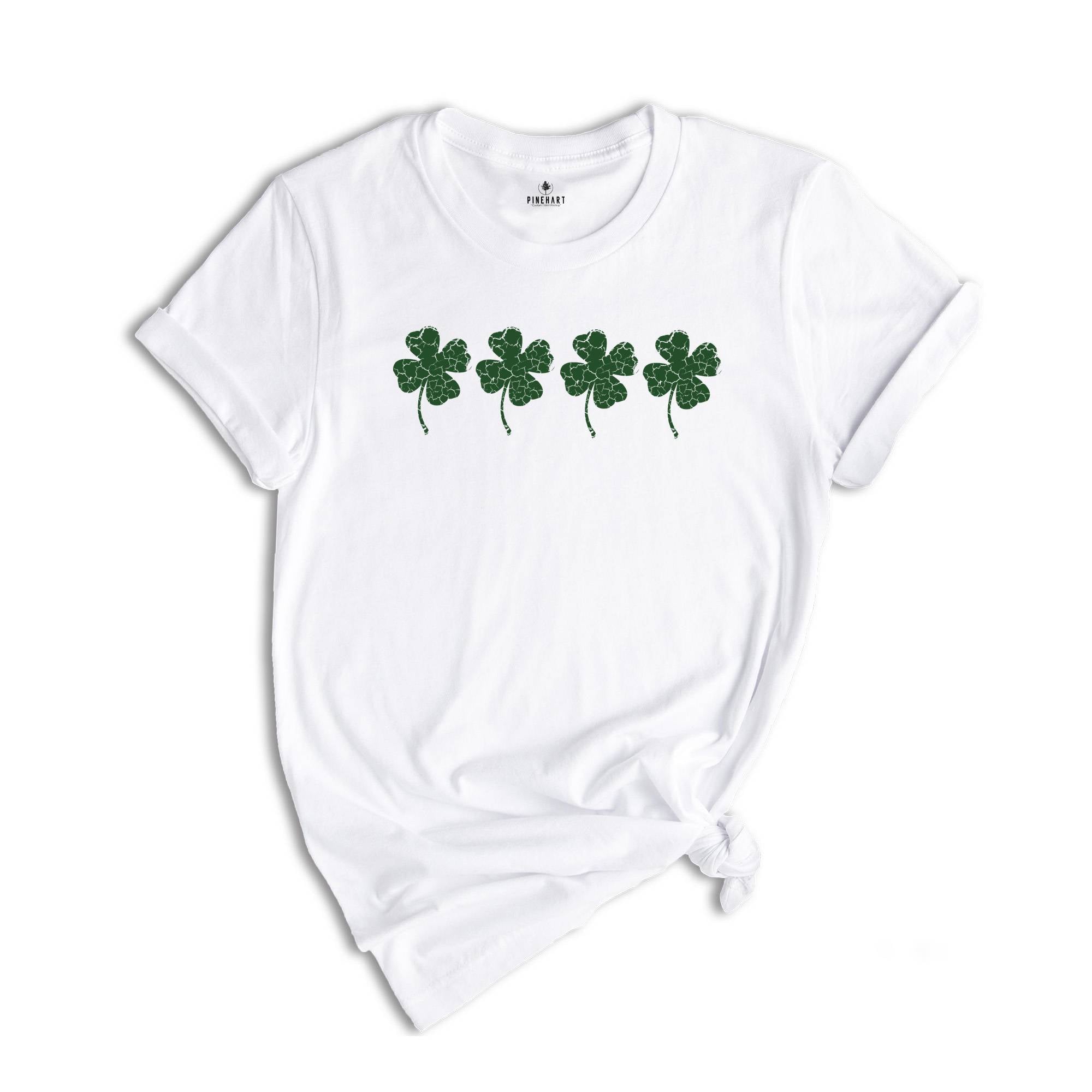 Retro Shamrock Shirt, Womens St Patricks Day Shirt, Lucky Shirt, Four Leaf Clover, Irish Shirt, Saint Patricks Day Shirt, Shenanigans Tee