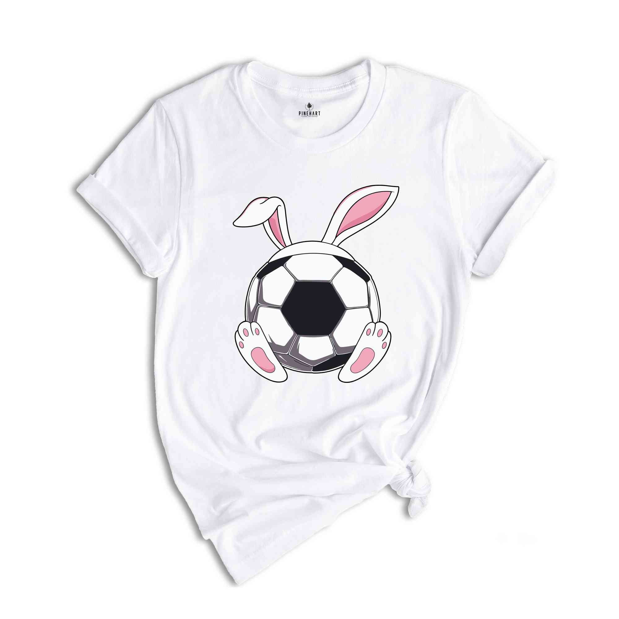 Soccer Bunny Ears Shirt, Funny Easter Shirt, Easter Sports T-Shirt, Bunny Ears Shirt, Happy Easter, Game Day Gift