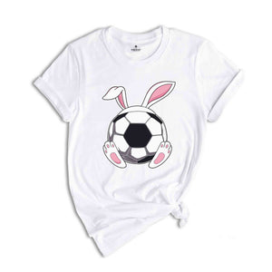 Soccer Bunny Ears Shirt, Funny Easter Shirt, Easter Sports T-Shirt, Bunny Ears Shirt, Happy Easter, Game Day Gift