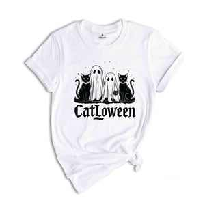 Catloween Shirt, Halloween Cats Shirt, Cat Shirt, Ghost Shirt, Halloween Shirt, Cool Halloween Cats Shirt, Cat Lover Shirt, Spooky Shirt