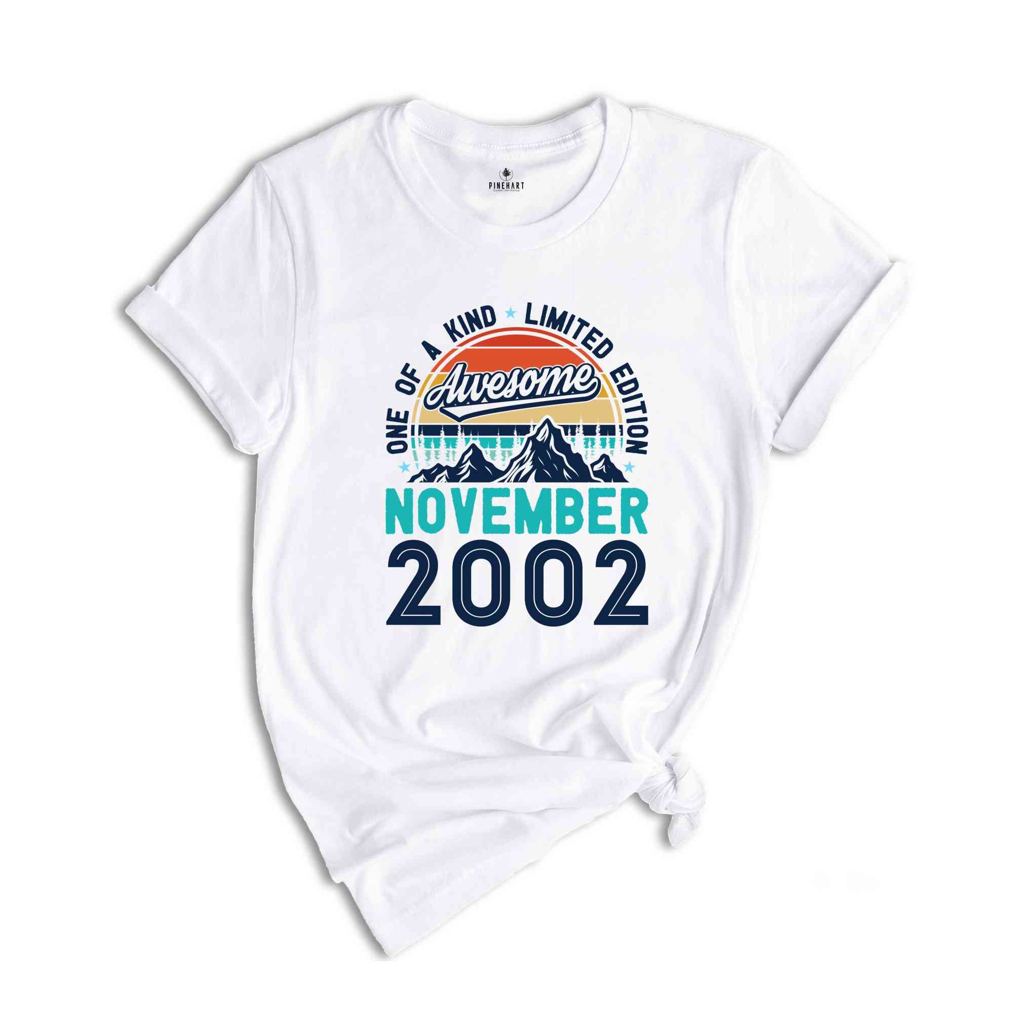 One Of A Kind Limited Edition Birthday 2002 Shirt, 22 Years Old Shirt, Birthday Party Shirt, Birthday Shirt, Family Birthday Party