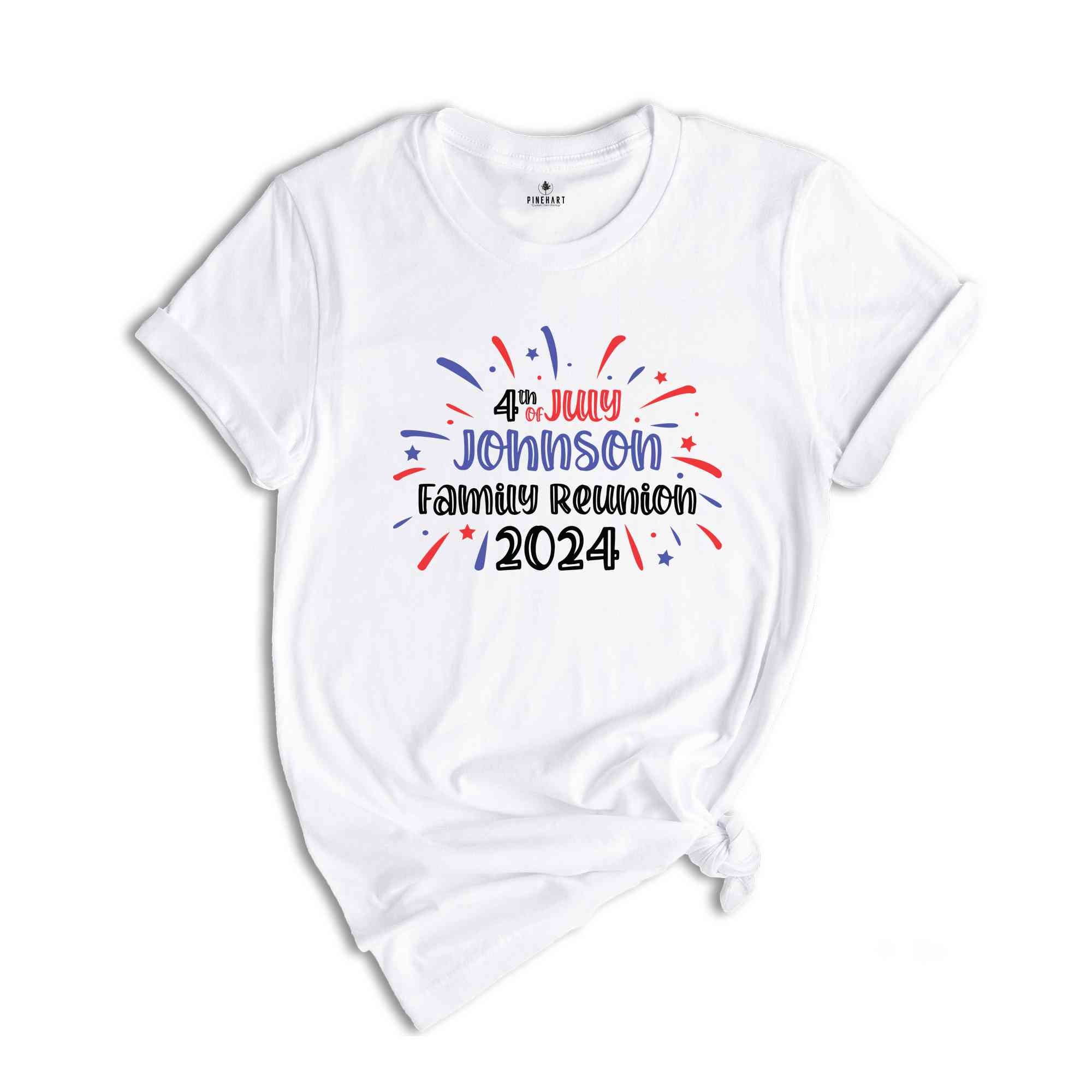 4th Of Custom Name Family Reunion Shirt, Custom 4th Of July Family Reunion Shirt, Independence Day Family Shirt, 4th Of July Family Shirt