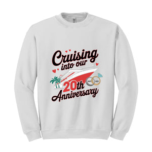 Custom Anniversary Vacation Cruise Sweatshirt, Wedding Anniversary Gift, Anniversary Cruise Crew