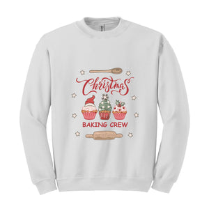 Christmas Baking Crew Sweatshirt, Cookie Lover Sweater, Christmas Baking Sweatshirt, Holiday Baking Sweatshirt