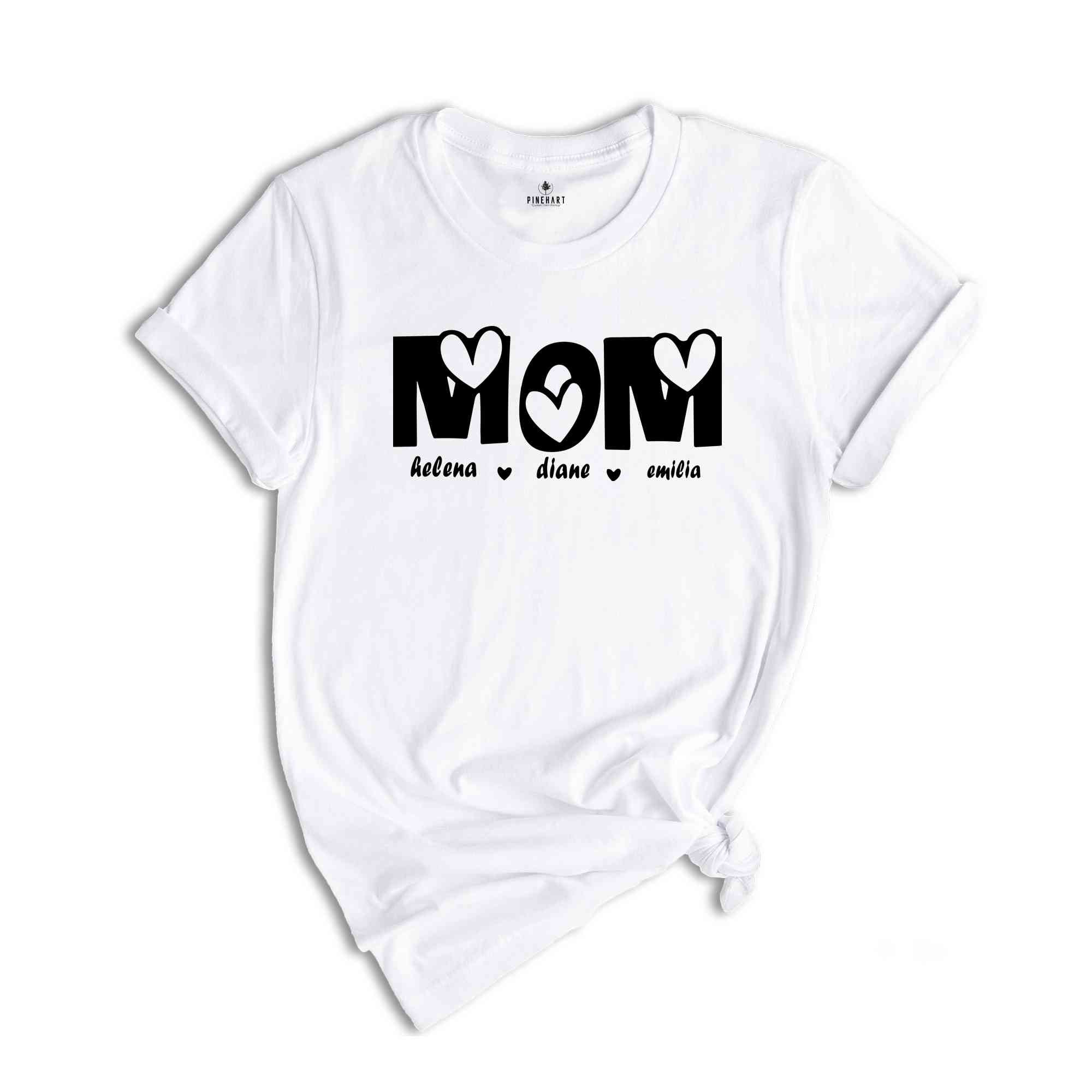 Custom Mama Shirt, Mother's Day Shirt, Custom Kid's Names, Gift For Mom, Mom Shirt With Names, Personalized Mama T-Shirt