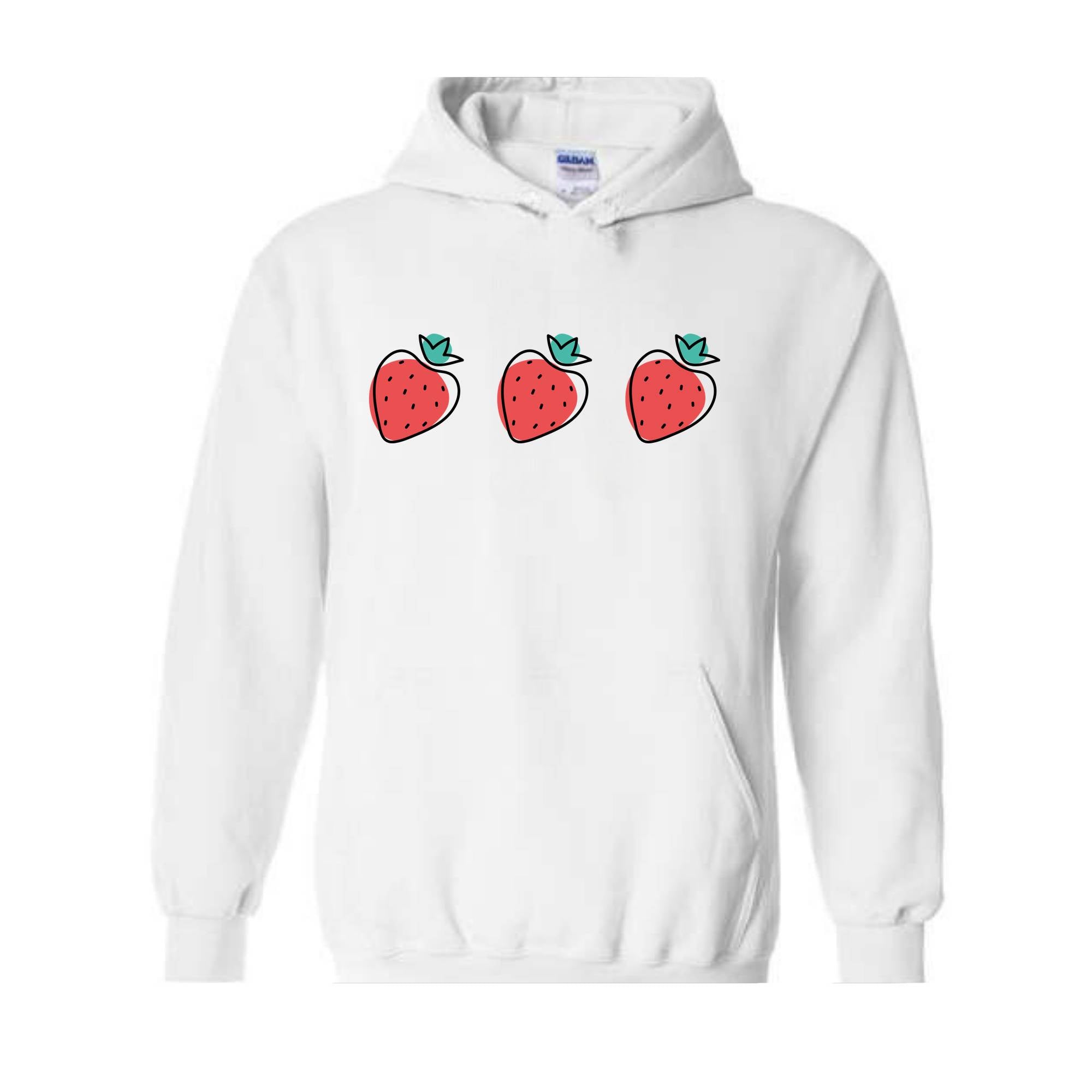 Strawberry Woman Sweatshirt, Strawberry Hoodie, Red Strawberry, Strawberry Gift For Women, Cute Strawberry Sweatshirt, Gardening Sweatshirt