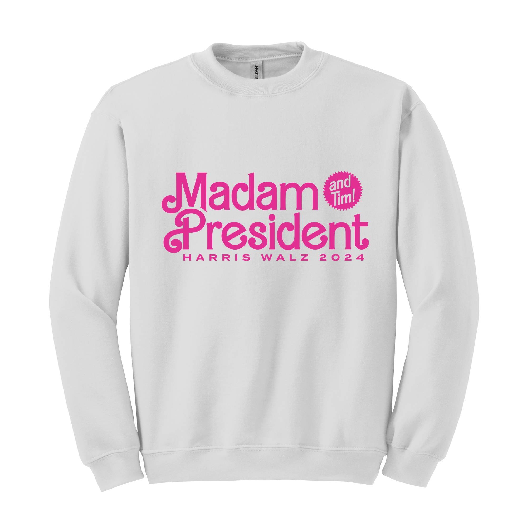 Madam President And Tim Sweatshirt, Kamala Harris Sweat, Harris Walz 2024 Sweater, Kamala For President Sweatshirt