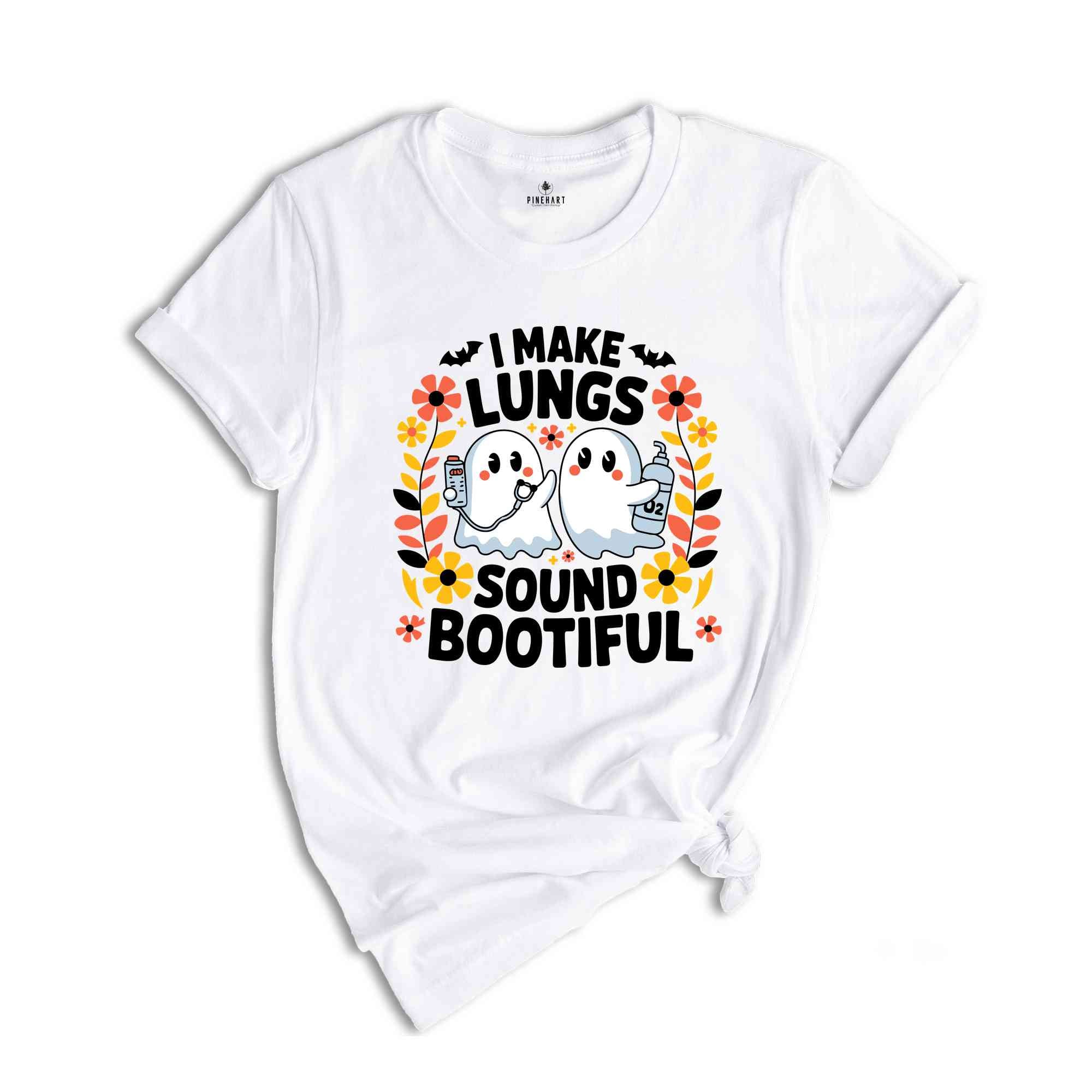 I Make Lungs Sound Boo-tiful Shirt, Spooky Respiratory Shirt, Halloween Crew Shirt, Halloween Nurse, Halloween Rt Shirt, Spooky Rt Crew