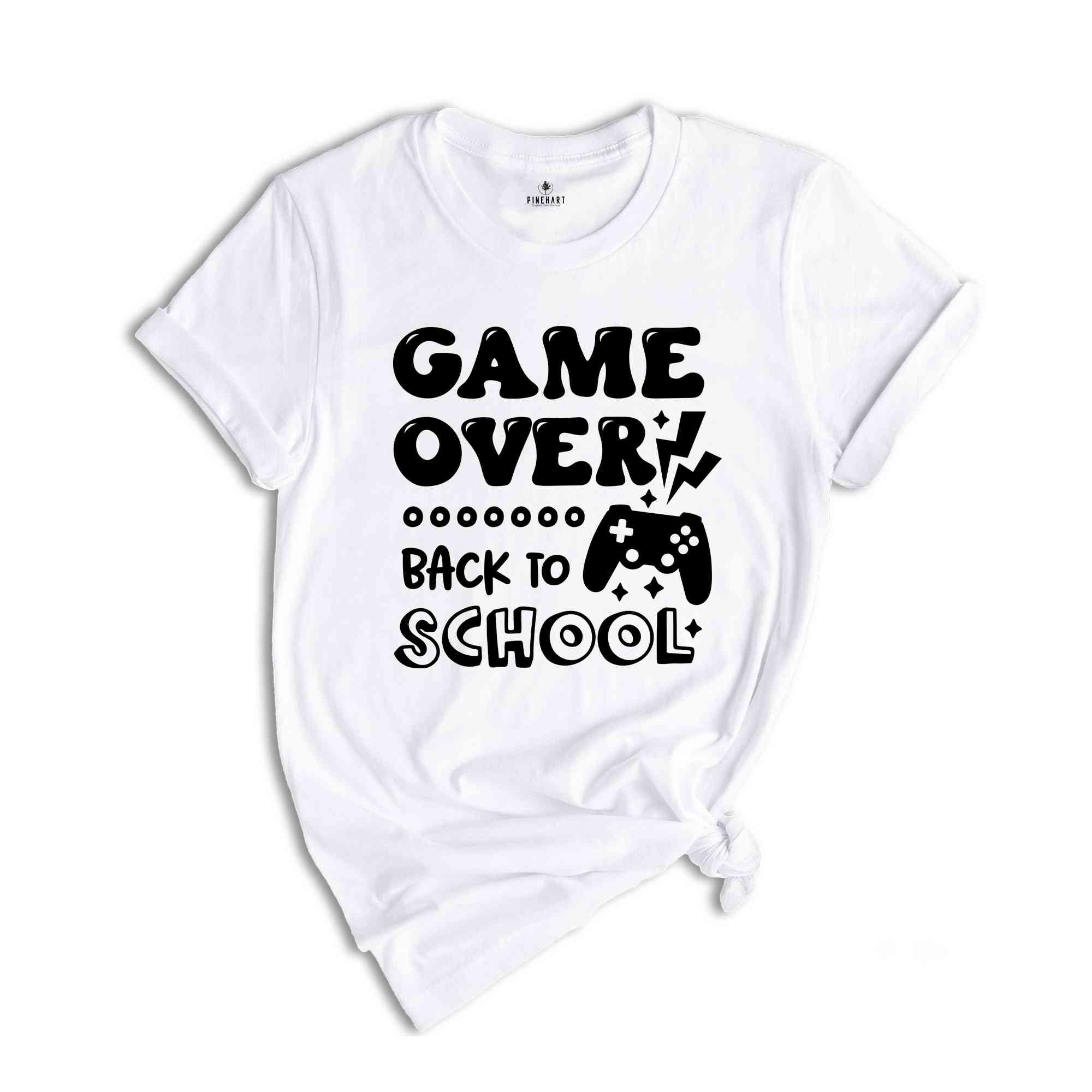 Game Over Back To School Shirt, Teacher Shirt, School Shirt, Back To School, Retro Back To School Shirt, Grade Team Tee