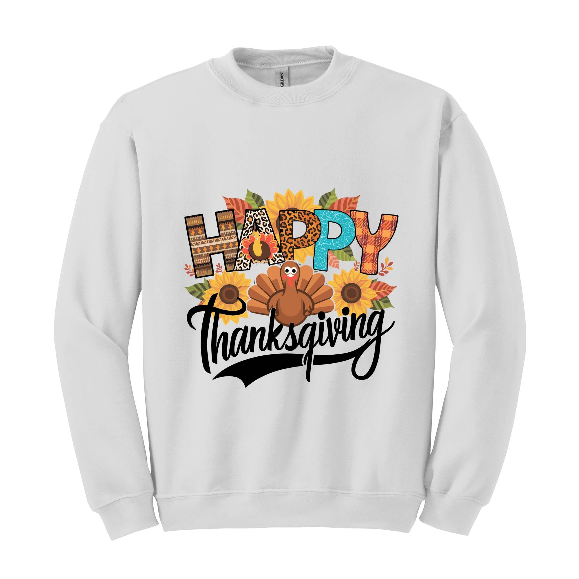 Happy Thanksgiving Shirt, Happy Thanksgiving Turkey Shirt, Pumpkin Season Shirt, Thanksgiving Sweatshirt, Thanksgiving Pumpkin Sweatshirt