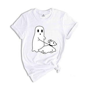 Halloween Ghost Dog Shirt, Dog Owner Ghost Tee, Funny Halloween Shirt, Ghost Dog Halloween Tee, Animal Lover Halloween Shirt, Funny Dog Tee