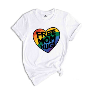 Free Mom Hugs Shirt, Love Is Love, Pride Heart Shirt, Equality Shirt, Queer Shirt, Funny Gay Pride Tank, LGBT Pride Gift