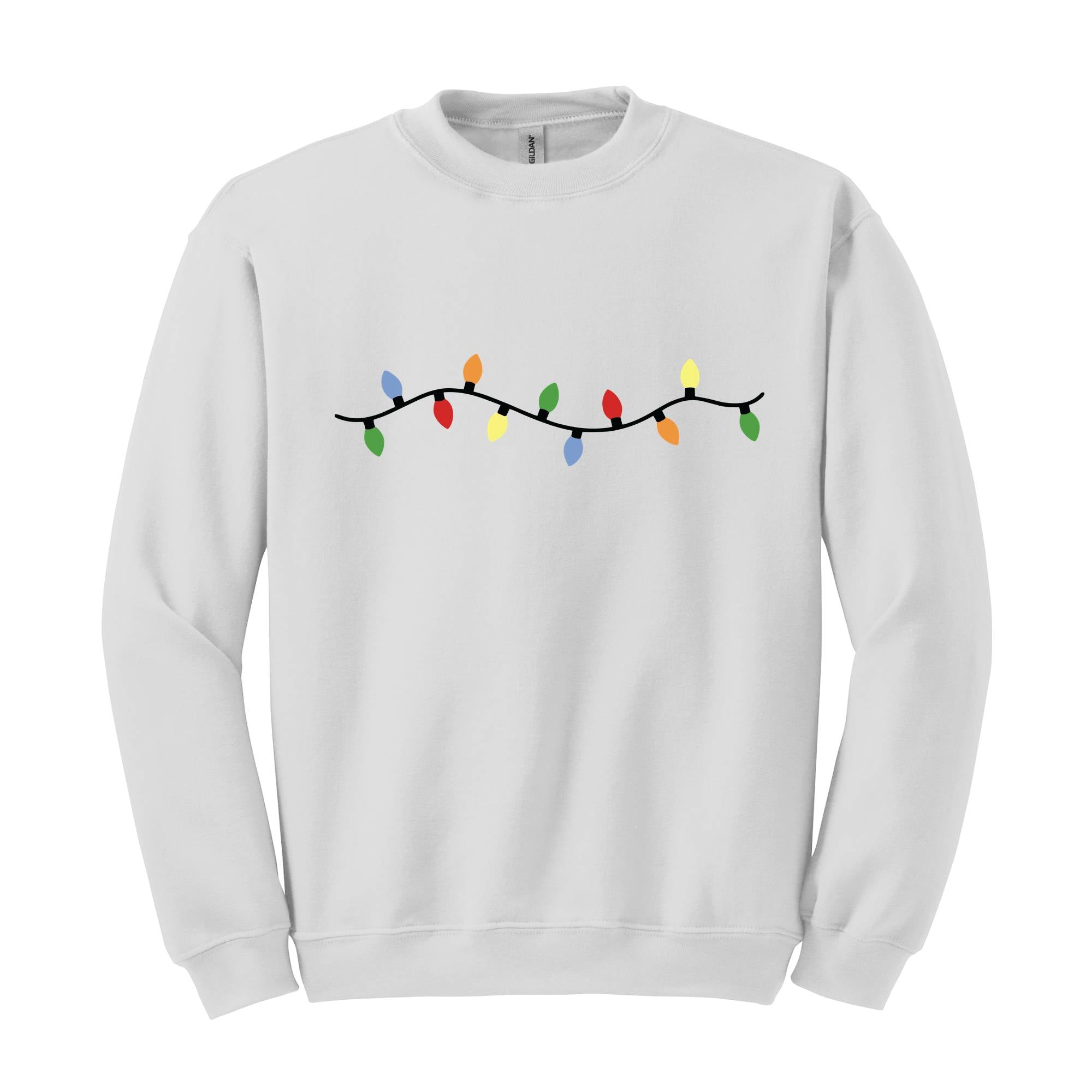 Cute Christmas Lights Sweatshirt, Christmas Sweat, Tis The Season Sweater, Festive Outfit, Christmas Gifts