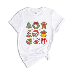 Coquette Cute Christmas Shirt, Christmas Tree Shirt, Santa Shirt, Christmas Gift, Gingerbread Shirt, Christmas Ornaments Shirt