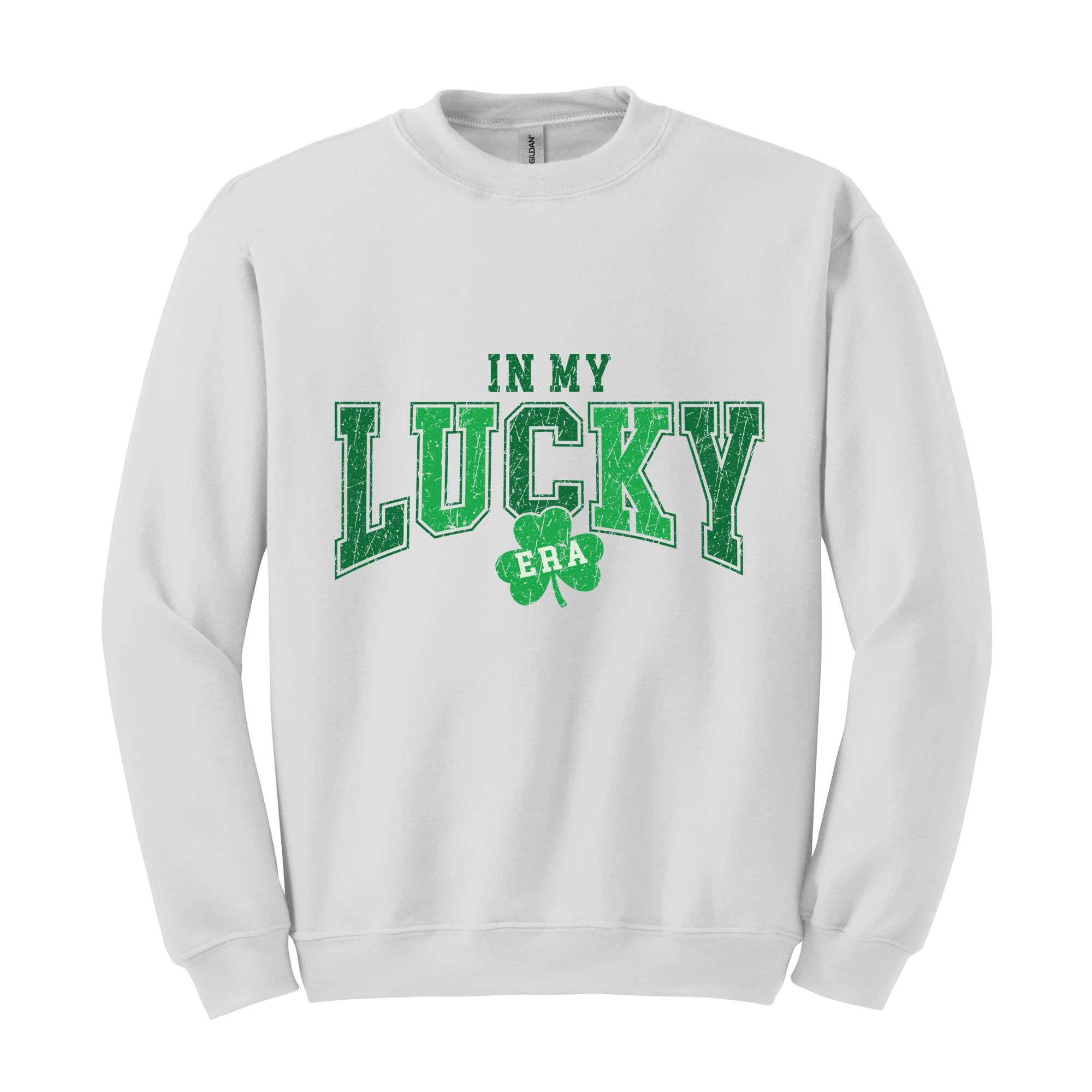 In My Lucky Era Sweatshirt, Saint Patrick Day Sweatshirt, Irish Sweatshirt, Shamrock Sweatshirt, Irish Day Gift, Lucky Sweatshirt,