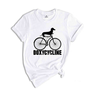 Doxycycline Pharmacy Shirt, Dachshund on Bicycle Shirt, Pharmacists Shirt, Veterinary Tee, Pharmacy Gift, Pharmacists Shirt