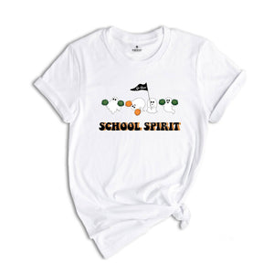 School Spirit Halloween Shirt, School Spirit Shirt, Ghost School Spirit Shirt, School Spirit Halloween Tee, Cheerleader Halloween Tee