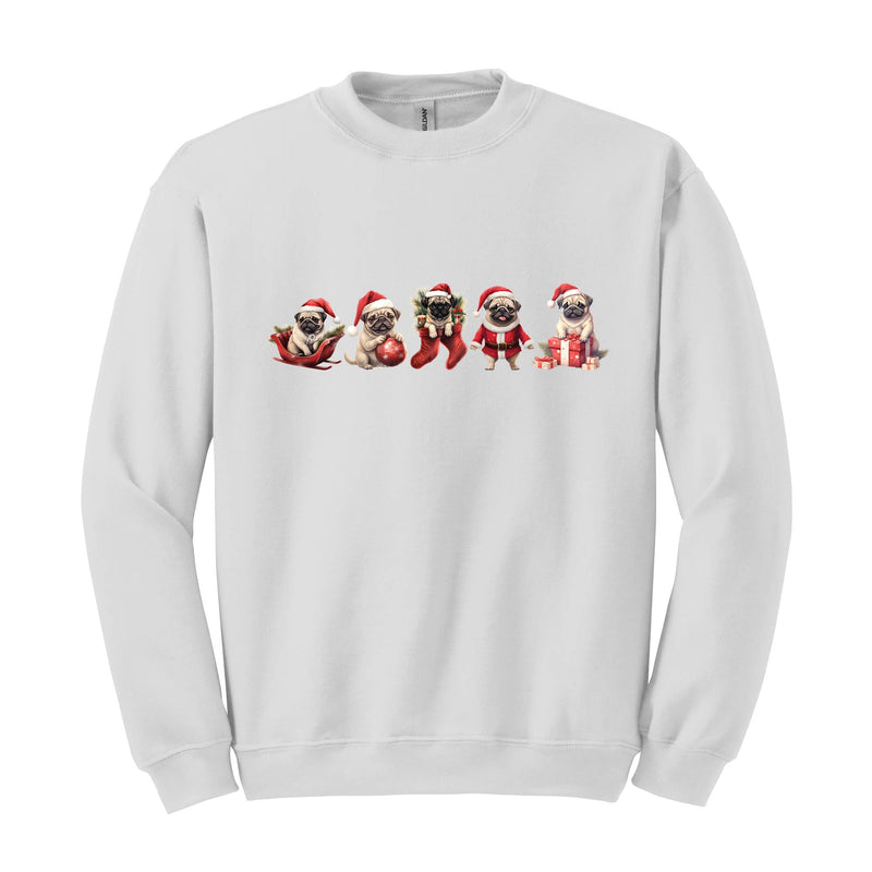 Funny Pug Christmas Sweatshirt, Dog Lover Sweatshirt, Pug Mom Sweatshirt, Holiday Sweatshirt, Christmas Pug Sweatshirt, Christmas Sweater