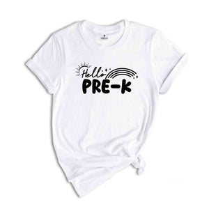 Hello Pre-K Grade Shirt, Back To School Shirt, Cute Back To School Shirt, Tie Dye Shirt, First Day Of School, Pre-K Grade Outfit