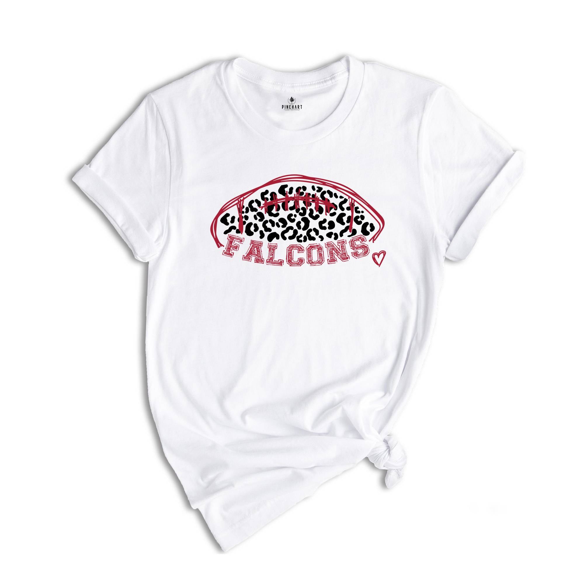 Falcons Football Team Shirt, Go Falcons Shirt, Leopard Go Falcons Tee, Falcons Mascot Shirt, Falcons Cheer Tee, Falcons Spirit Shirt,