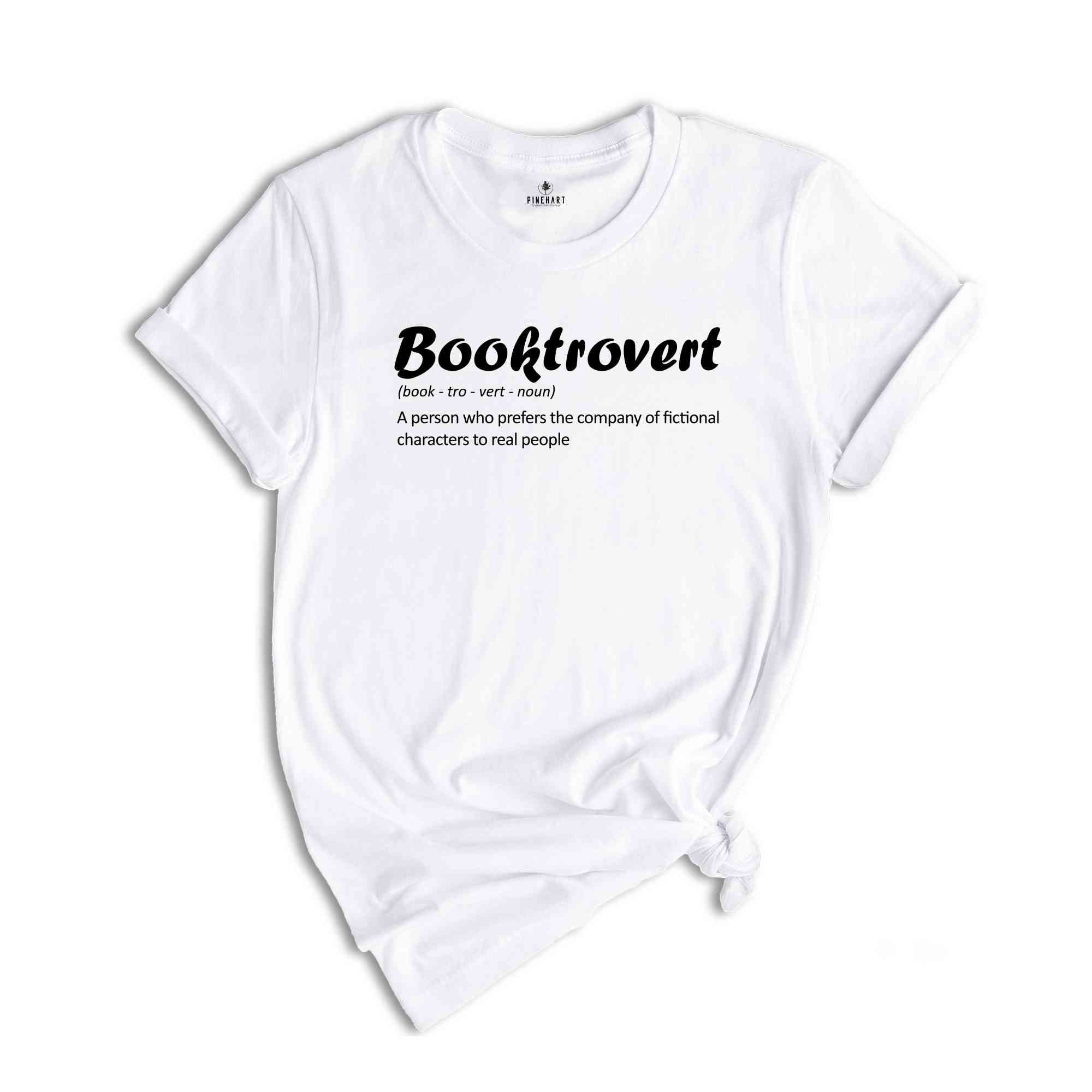 Booktrovert Definition T-Shirt, Book Lover Shirt, Funny Anti-Social Shirt, Book Lover Gift, English Teacher T-Shirt