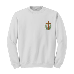 God Is My Refuge And My Fortess Under His Wings I Will Find Shelter Sweatshirt, Psalms 91 Sleeve Sweatshirt, Religious Sweatshirt