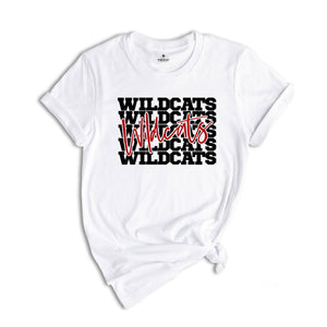 Wildcats Team Mascot T-Shirt, Wildcats Team Gift, Wildcats Football Tee, Wildcats Fan Gift, Wildcats School Shirt, Wildcats School Spirit