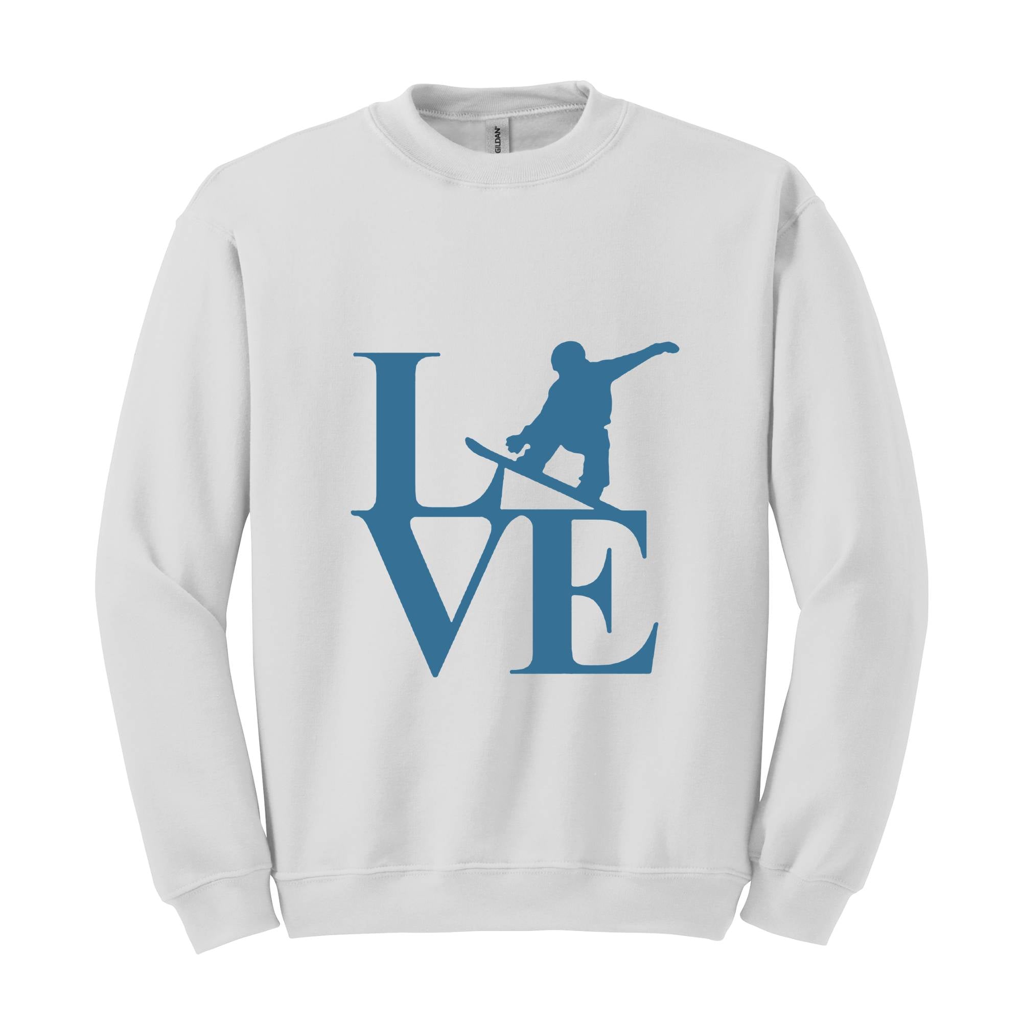 Live Snowboard Sweatshirt, Mountain Snowboarding Sweatshirt, Winter Sports Sweater, Snowboarding Gift