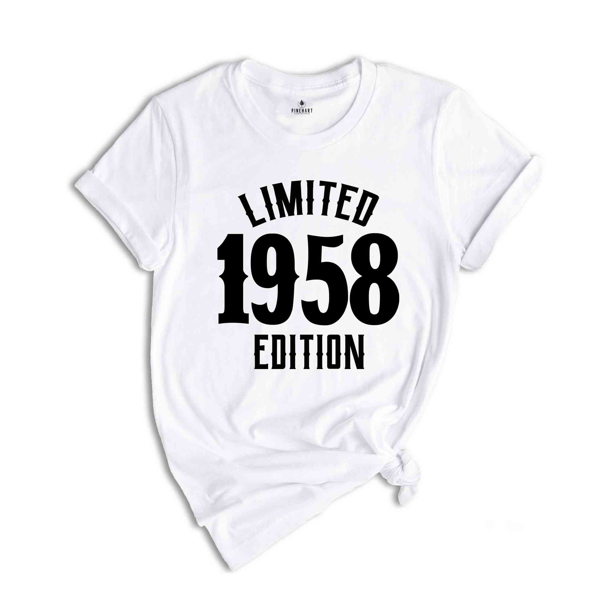 66th Birthday Shirt, Limited 1958 Edition Shirt, 66 Years Old Shirt, 66 Years Old Birthday Gift, 1958 Birthday Gift, 66th Birthday Party