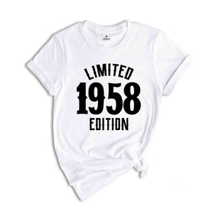 66th Birthday Shirt, Limited 1958 Edition Shirt, 66 Years Old Shirt, 66 Years Old Birthday Gift, 1958 Birthday Gift, 66th Birthday Party