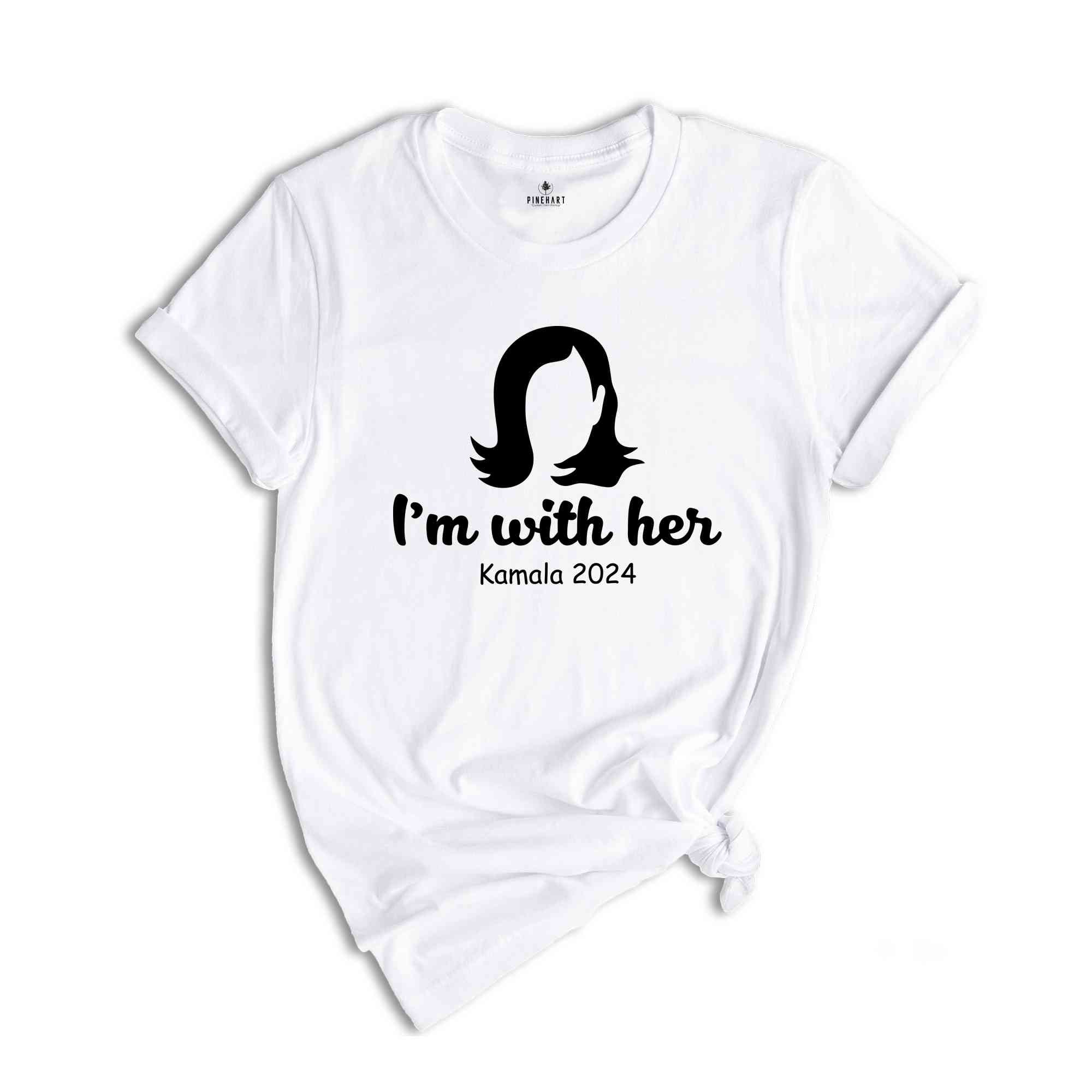 I'm with Her Shirt, Kamala Harris Shirt, Democratic Voter Shirt, Shirt for Liberals, Reproductive Rights, Feminist Shirt