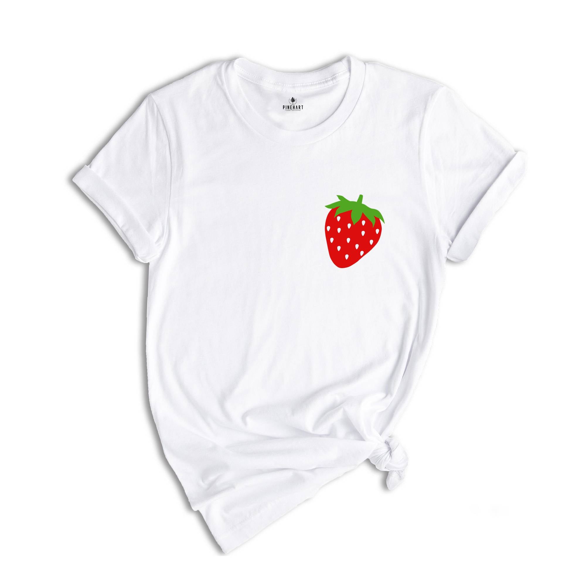 Pocket Strawberry Shirt, Strawberry Lover Shirt, Summer Fruits Shirt, Strawberry T-Shirt, Red Fruit Shirt, Fruit Lover Shirt, Cute Fruit Tee