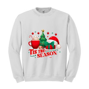 Tis The Season Sweatshirt, Christmas Tis The Season Sweatshirt, Merry Christmas Shirt, Christmas Sweatshirt, Cute Winter Sweatshirt