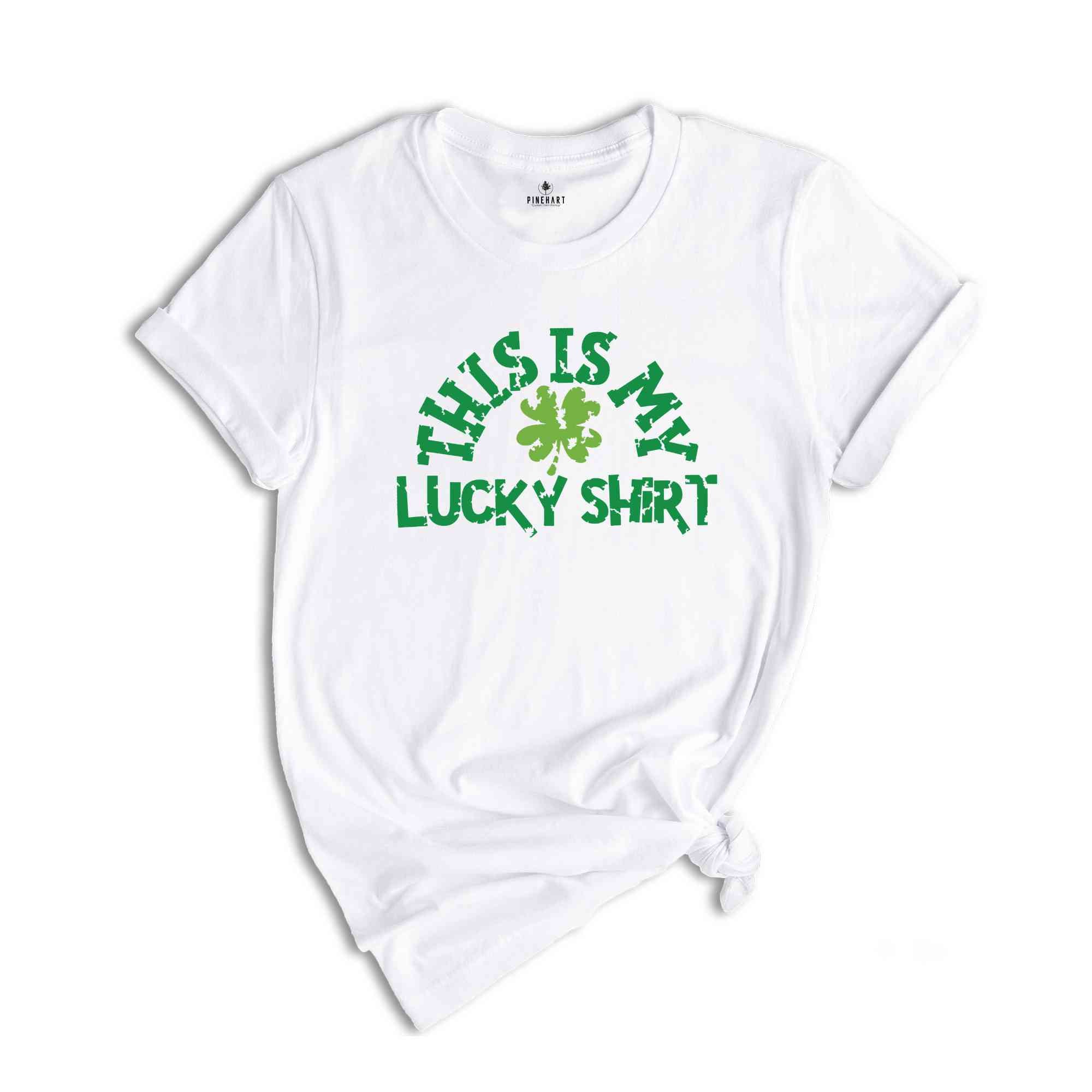 This is My Lucky Shirt, Shamrock T-shirt, Four Leaf Clover T-shirt, St Patricks Day Sweatshirt, Patty's Day