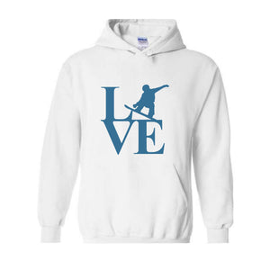 Live Snowboard Hoodie, Mountain Snowboarding Hoodie, Winter Sports Hoodie, Snowboarding Gift