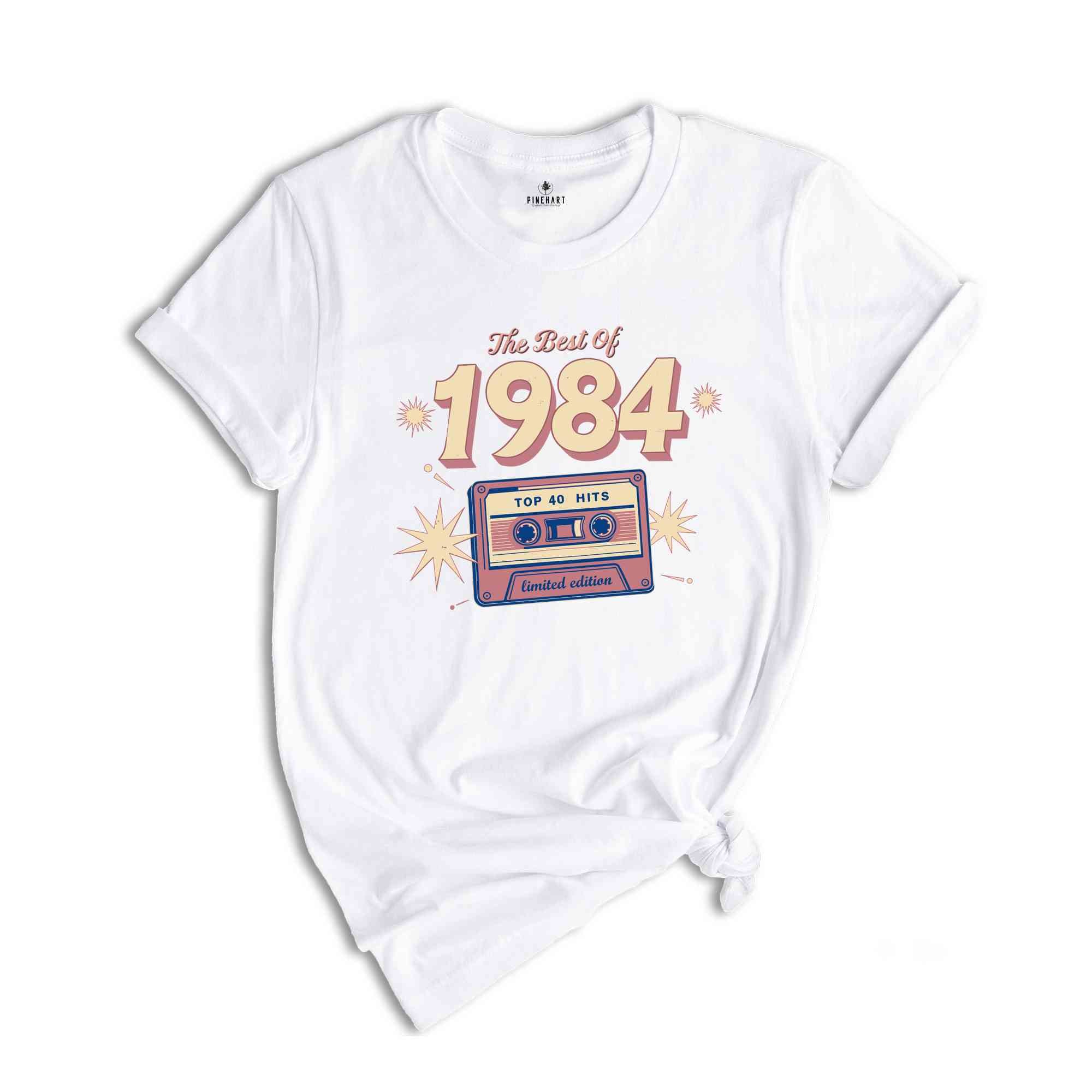 The Best Of 1984 Shirt, 40th Birthday Shirt, Retro 1984 Birthday Shirt, 80's Hits, Women's 40th Birthday Shirt, 40th Anniversary Shirt