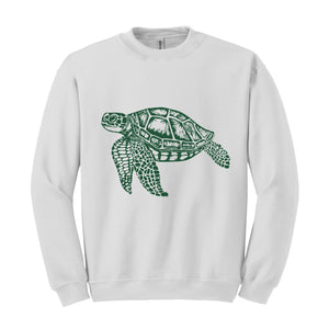 Turtle Sweatshirt, Sea Turtle Sweatshirt, Marine Life Sweatshirt, Wildlife Sweatshirt, Animal Sweatshirt