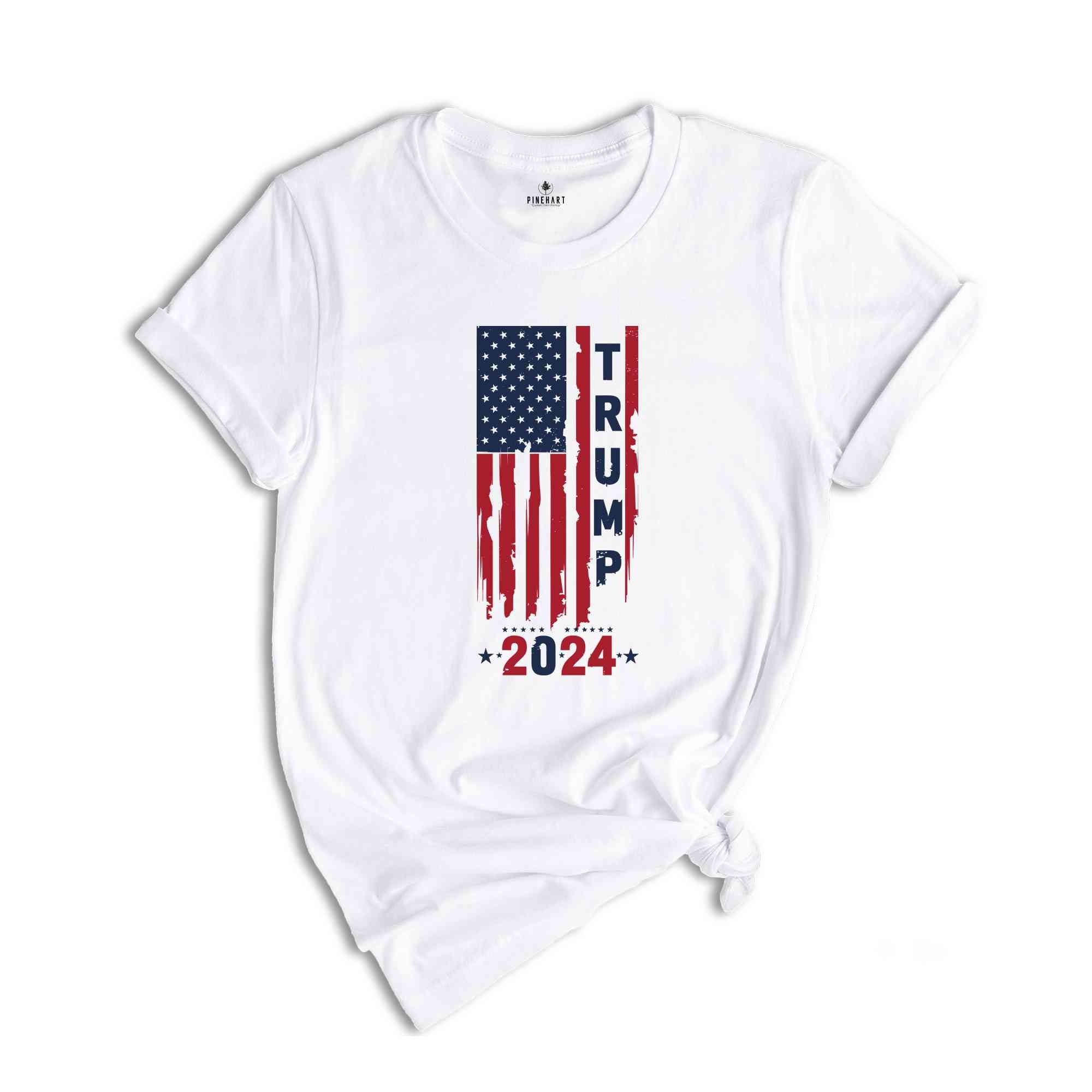 Trump 2024 Flag Shirt, Trump 2024 Shirt, Political Shirt, Republican Shirt, Trump Shirt, Elections Shirt, 2024 Elections Trump Shirt