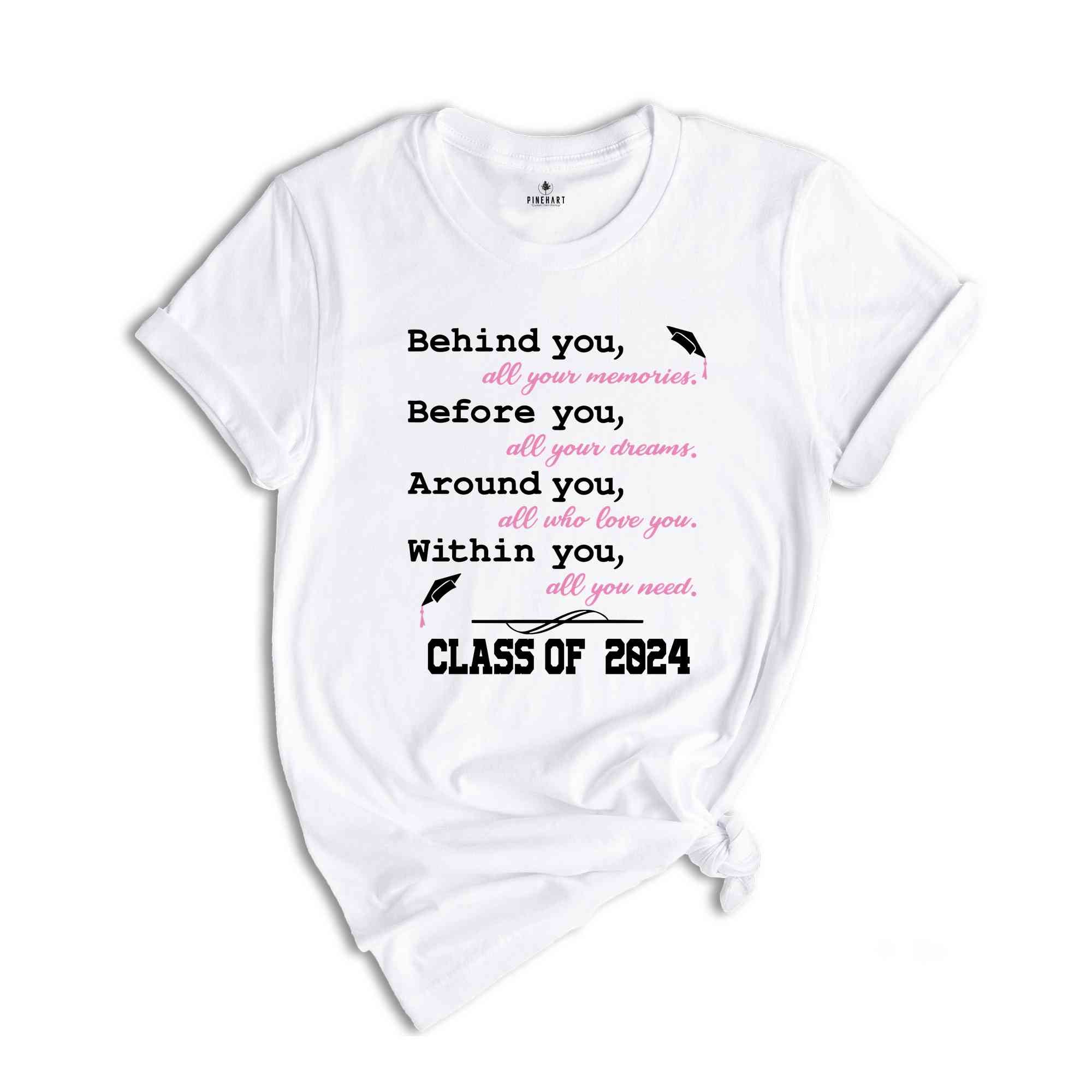 Graduation Saying Class of 2024, Senior 2024 Shirt, Class Of 2024 Shirt, Graduation T-Shirt, Graduation Party, Senior Squad