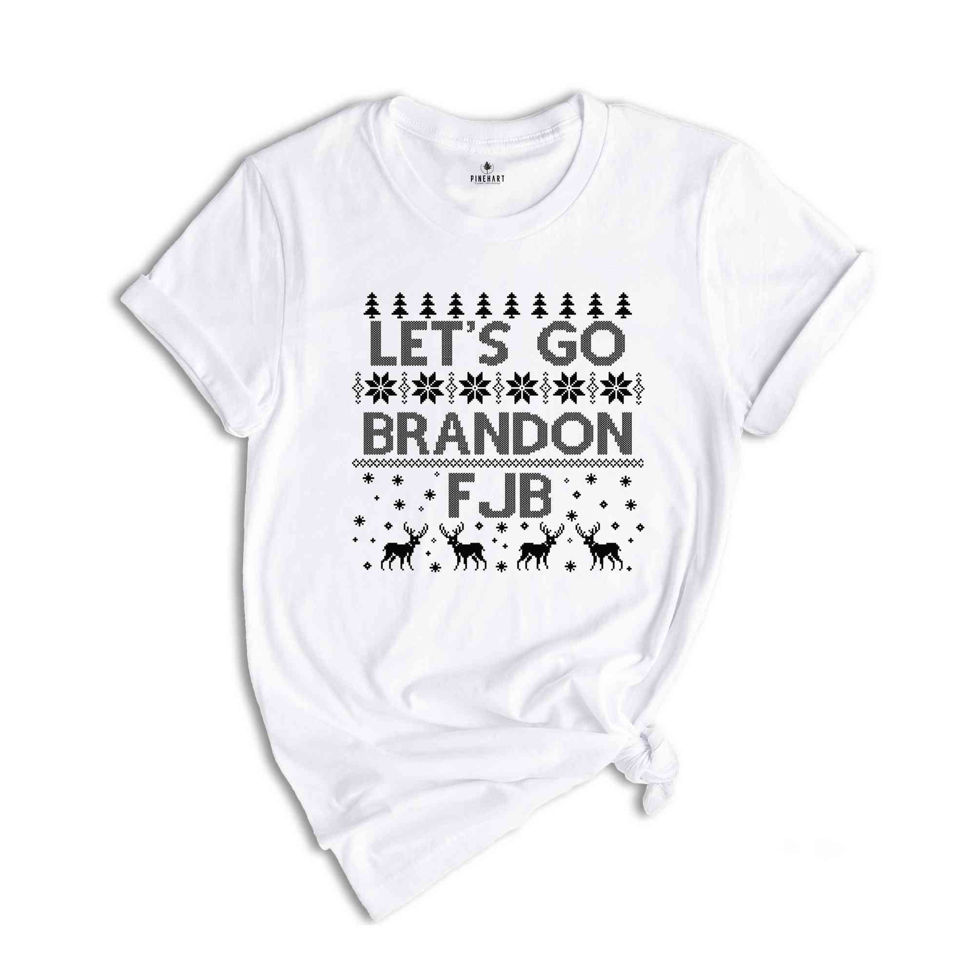 Christmas Shirt, Let's Go Brandon, Republican Shirt, Joe Biden Chant, Republican Gifts, FJB Xmas Shirt, Brandon Knit Shirt