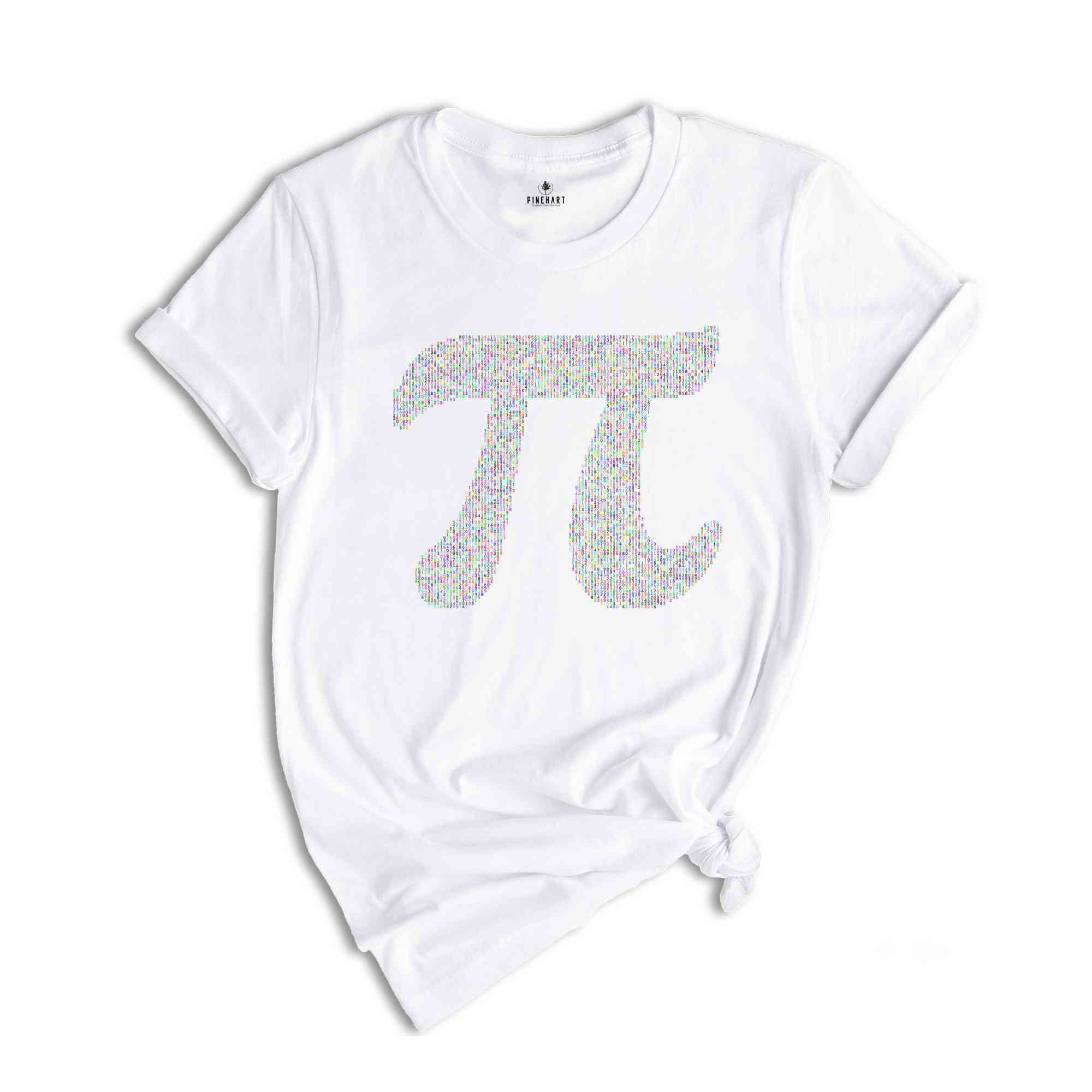 Pi Symbol Shirt, Math Lover Shirt, National Pi Day Shirt, Happy Pi Day Shirt, Funny Pi Shirt, Rainbow Pi Shirt