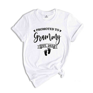 Baby Announcement, Promoted to Grammy, Promoted to Paw Paw Est. 2024, New Grammy Shirt, New Paw Paw Shirt, Pregnancy Reveal Shirts